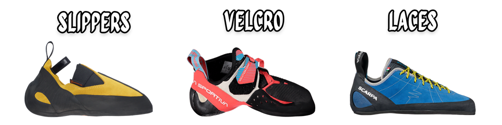 Climbing Shoe Closure Systems - How to Choose Climbing Shoes - Simian Republic